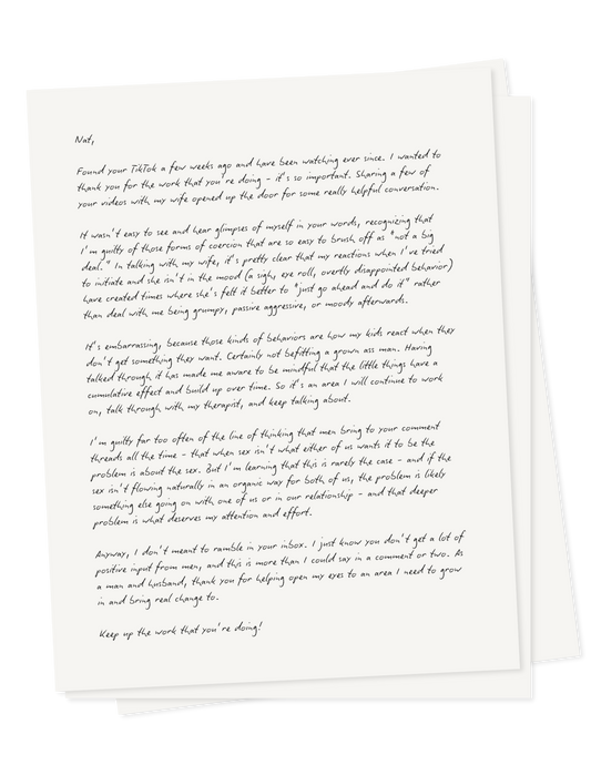 Letter from a Husband