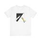 Scissors Beats Paper Graphic Tee — Retro Minimalist Rainbow Scissors T-Shirt
