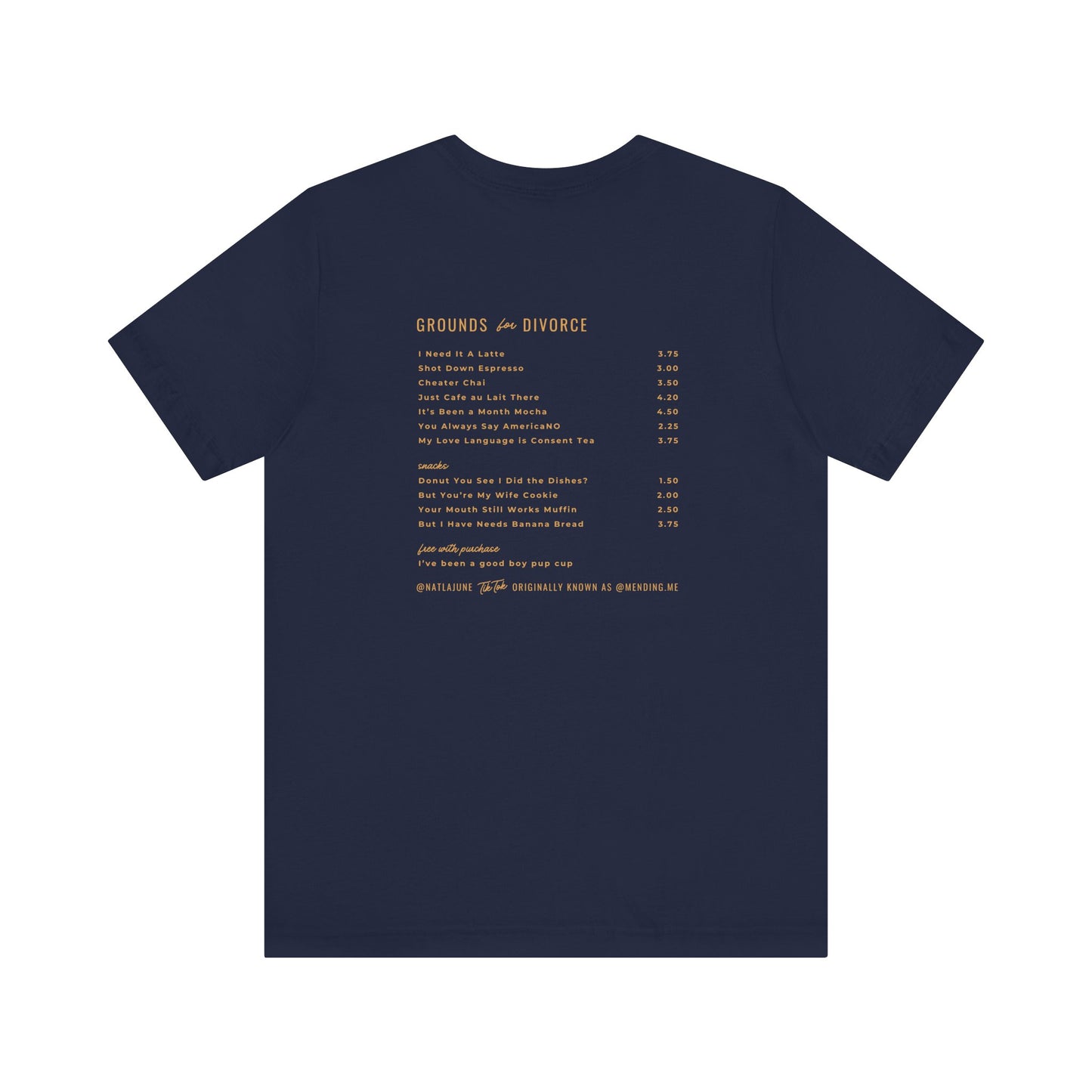 Grounds for Divorce BELLA + CANVAS Unisex Jersey Short Sleeve Tee